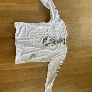 2019 Nordstrom PopUp EXCLUSIVE BEAMS x Flagstuff Long Sleeve Shirt White, Size M